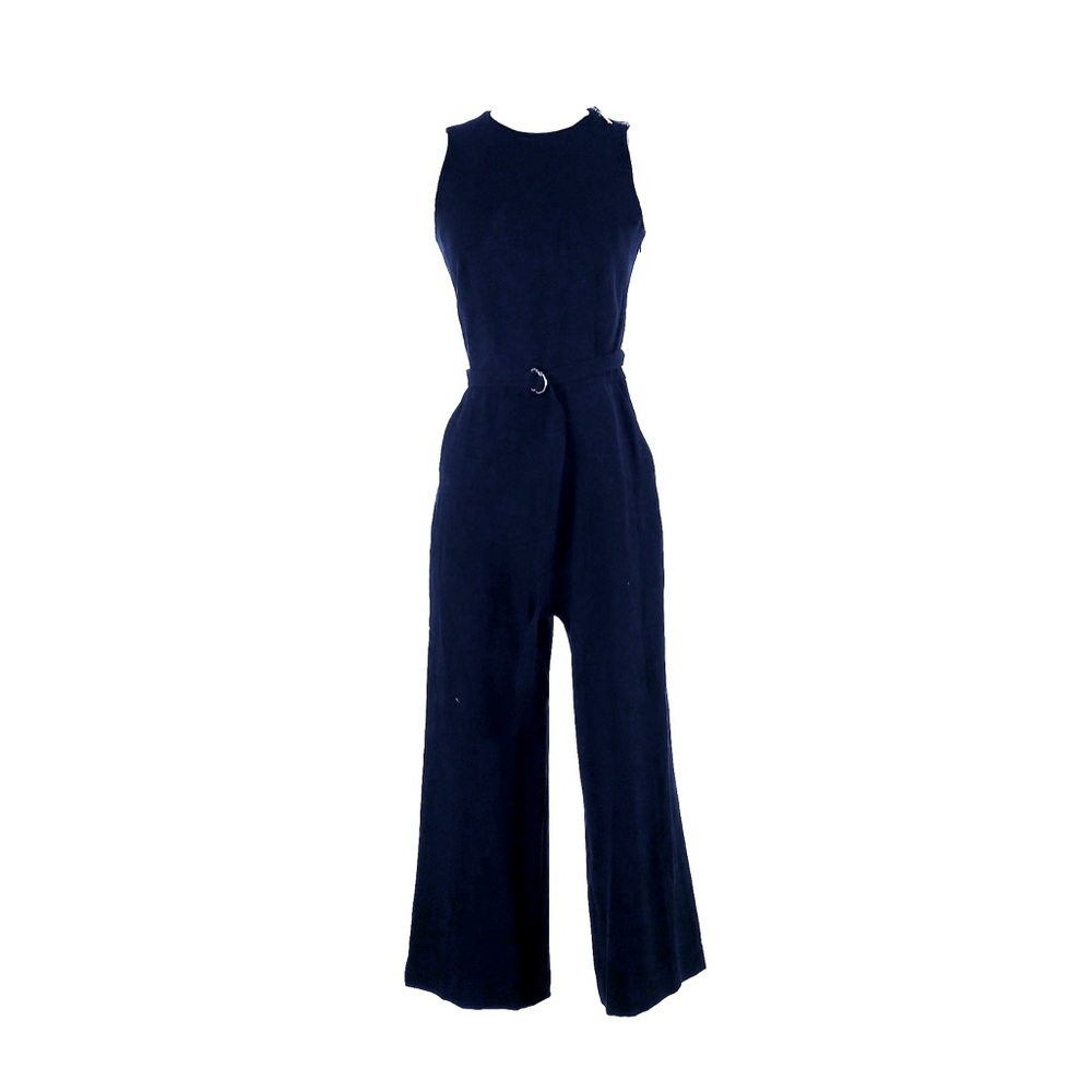 Michael Kors Women’s Sz XL Navy Scoop Neck Jumpsuit